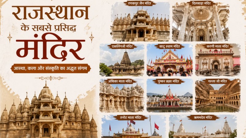 मिलिए राजस्थान के Top 10 मंदिरों से जहां आस्था और इतिहास का आज भी धड़कता है दिल