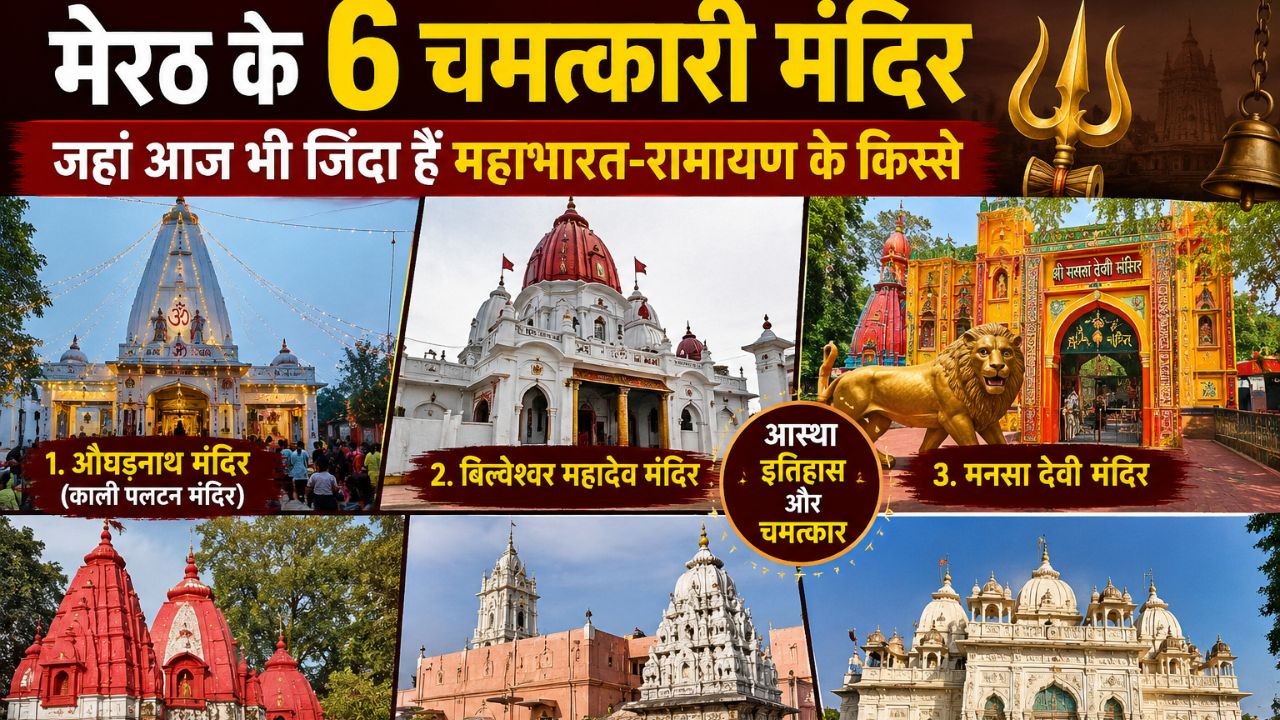 मेरठ में एक से बढ़कर एक मंदिर- महाभारत से लेकर रामायण तक के किस्से